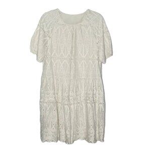 ❤️ 🆕 KSOEVR Classic Eyelet Dress Size S